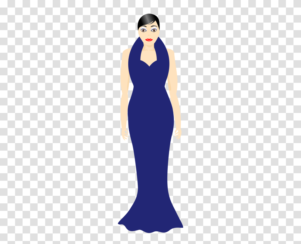 Fashion Dress Gown Blue Computer Icons, Apparel, Evening Dress, Robe Transparent Png