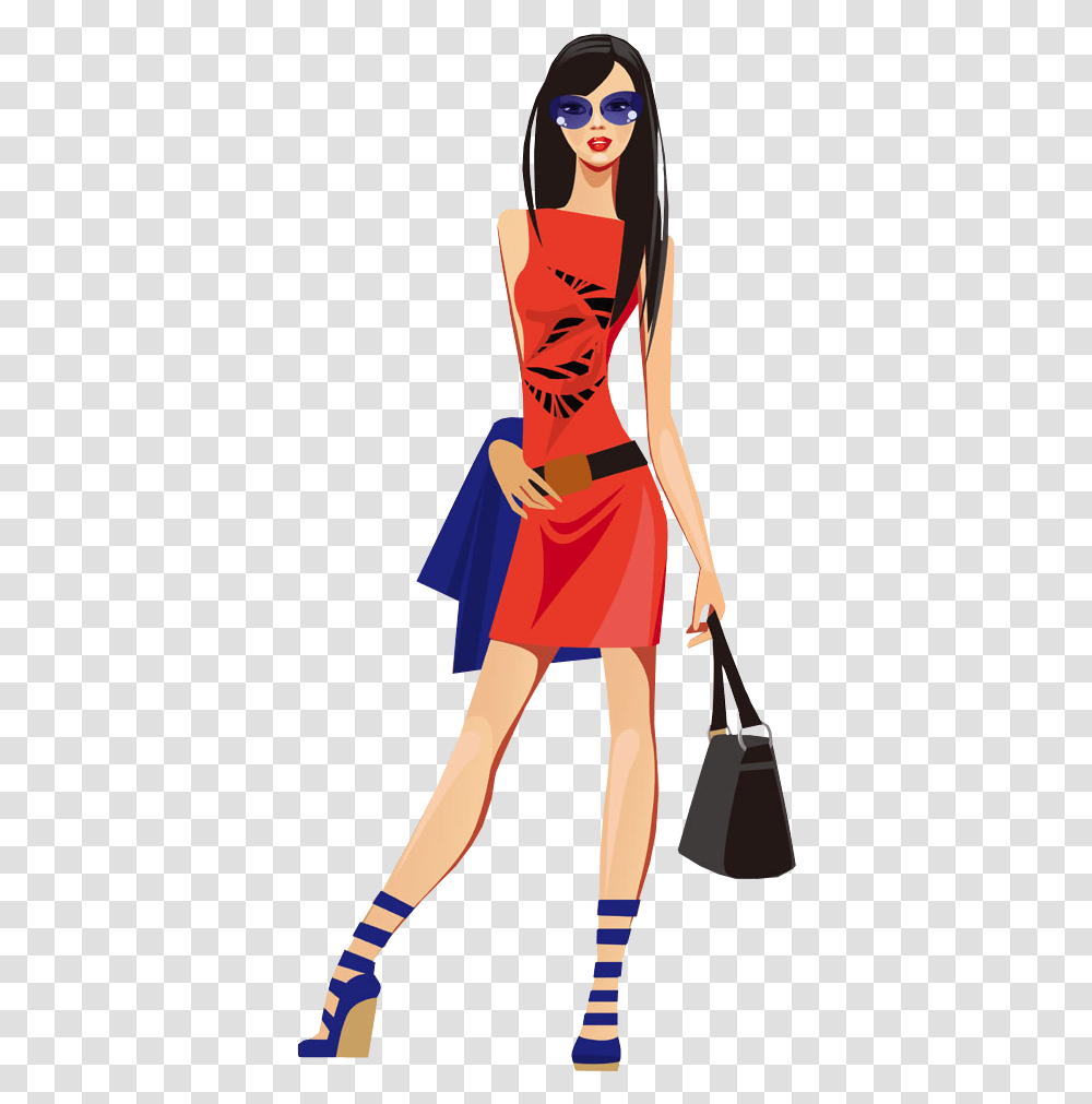 Fashion Girl Clipart, Person, Sunglasses, Accessories Transparent Png