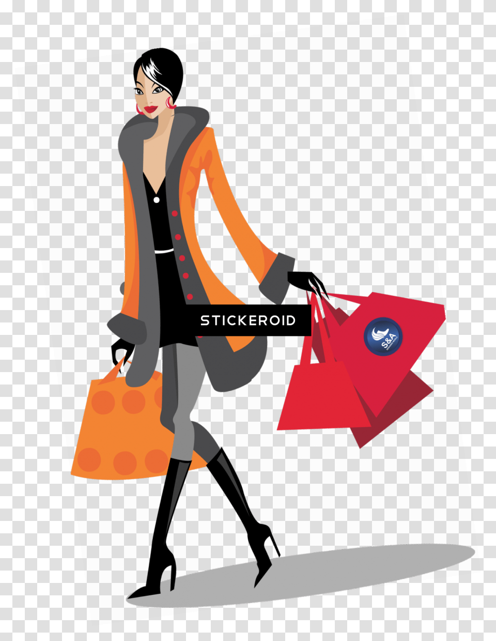 Fashion Girl Vector Fashion Girl, Person, Bag, Handbag Transparent Png