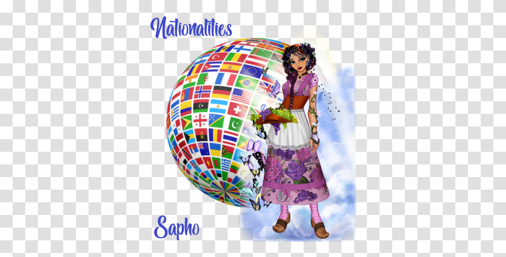 Fashion Girls Game And For Flags In Circle, Balloon, Outer Space, Astronomy, Sphere Transparent Png