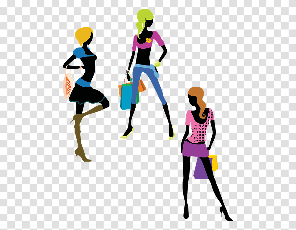 Fashion Girls Glamour Shopping Models Shoppers Fashion Ladies Clip Art, Person, People, Leisure Activities, Helmet Transparent Png