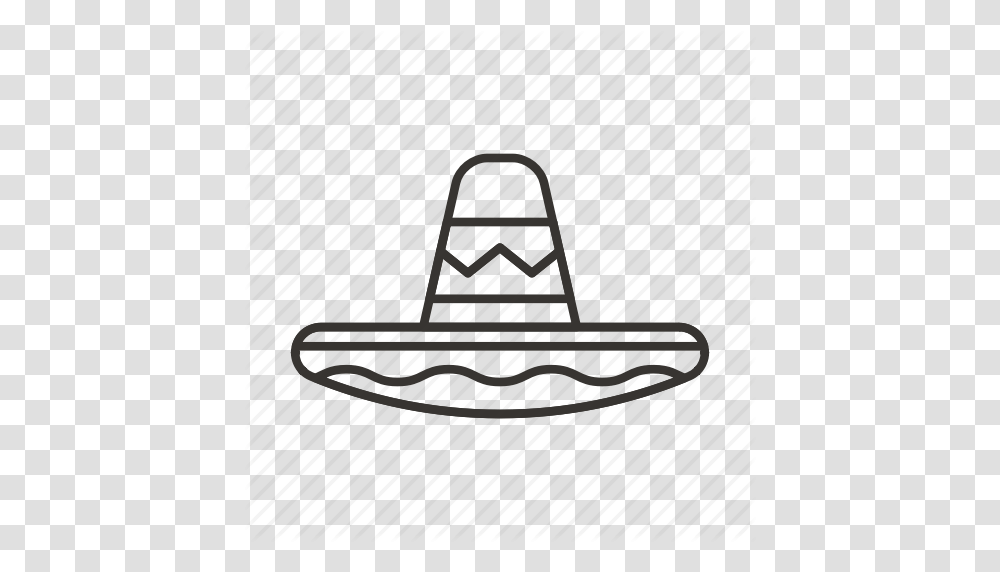 Fashion Hat Mexican Mex Sombrero Icon, Apparel, Rug, Silhouette Transparent Png