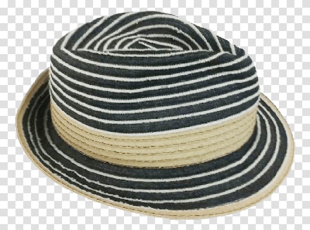 Fashion Hats Striped Soft Sided Fedora Unisex T Shirt, Apparel, Sun Hat, Rug Transparent Png