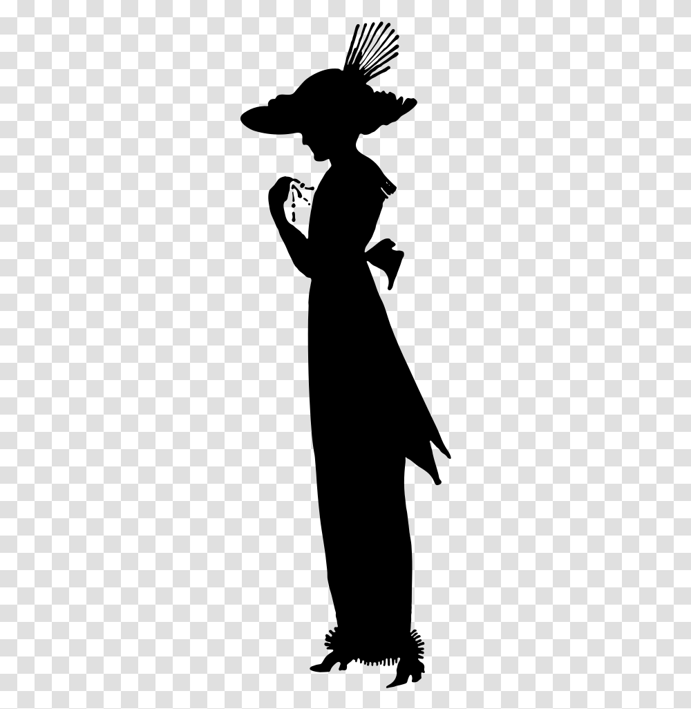 Fashion Silhouette Silhouette Woman Hat, Gray, World Of Warcraft Transparent Png