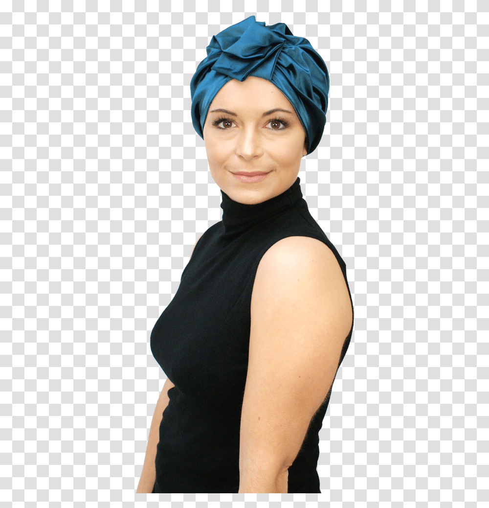 Fashion Turbans For Hair Loss Turban, Face, Person, Female Transparent Png