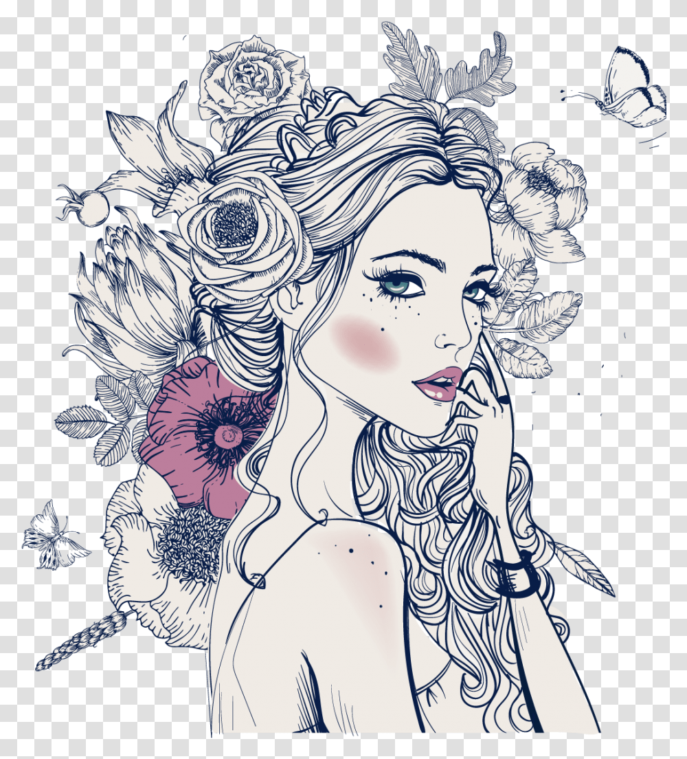 Fashion Vector, Person, Human, Drawing Transparent Png