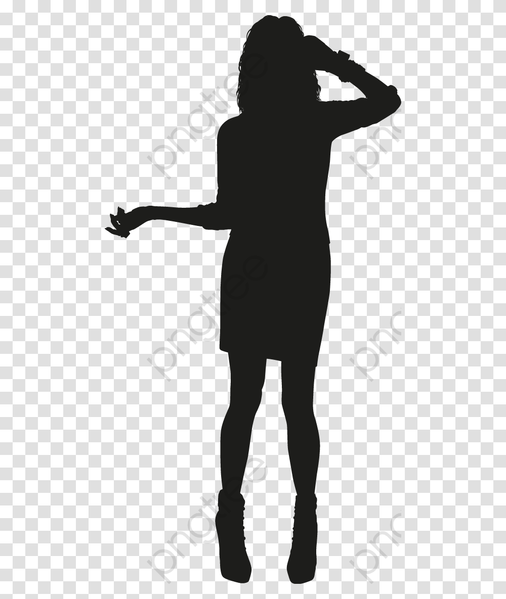 Fashion Woman Category, Silhouette, Person, Standing, Photography Transparent Png