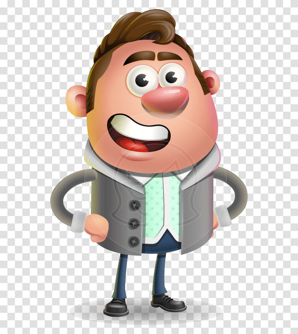 Fashionable Man Cartoon 3d Vector Character Aka Lincoln Cartoon Characters Man 3d, Toy, Astronaut, Hand Transparent Png