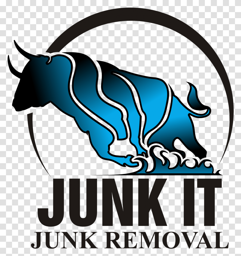 Fast And Easy Junk Removal 503 256 6276 Portland Bull, Bow, Animal, Poster, Advertisement Transparent Png