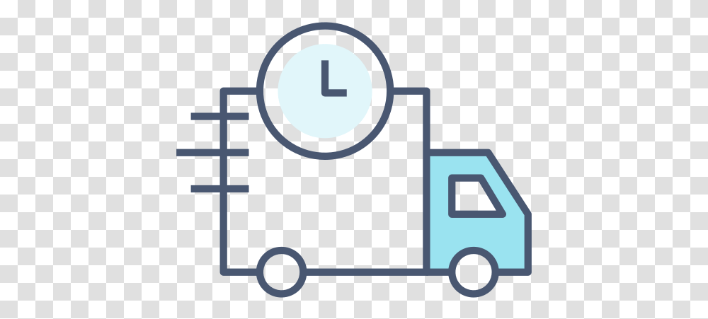 Fast Delivery Truck Free Icon Of Icon Post Car, Vehicle, Transportation, Van Transparent Png