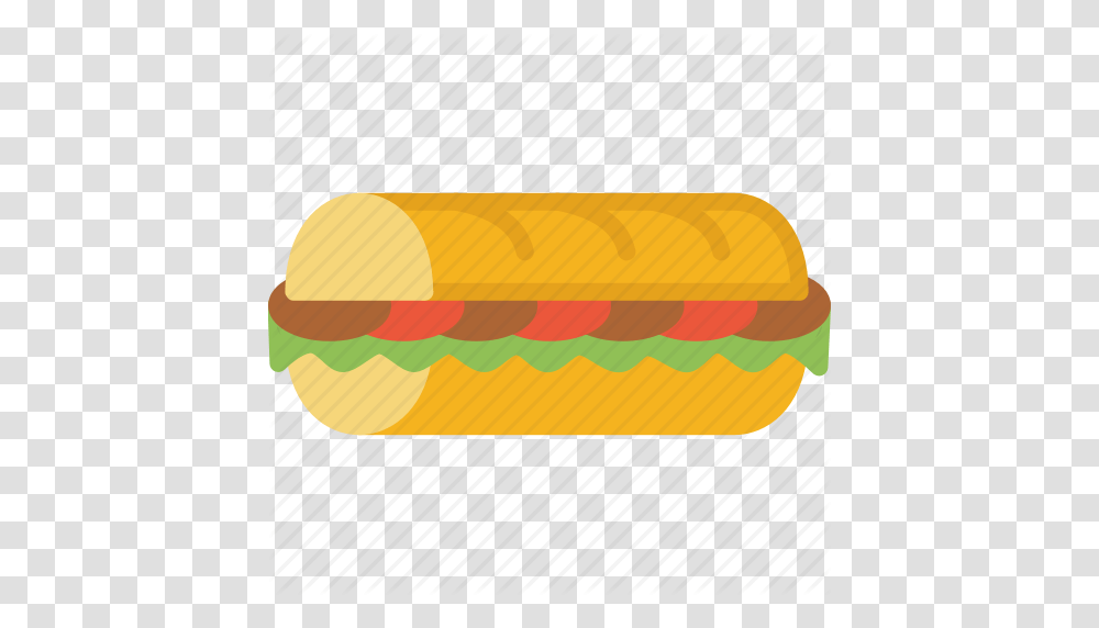 Fast Fast Food Food Sandwich Sub Icon, Hot Dog, Transparent Png