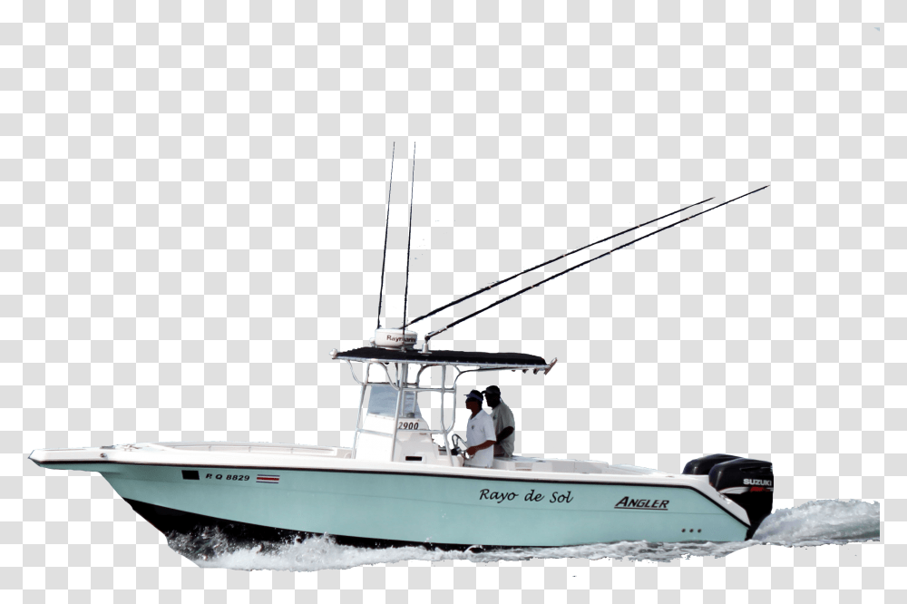 Fast Fishing Boat Fishing Boat, Vehicle, Transportation, Person, Watercraft Transparent Png