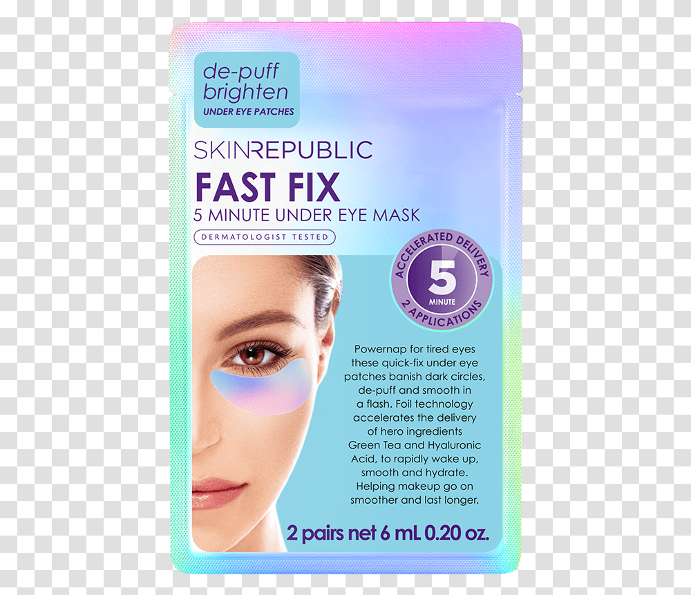 Fast Fix 5 Minute Under Eye PatchClass Eye Shadow, Advertisement, Poster, Flyer, Paper Transparent Png