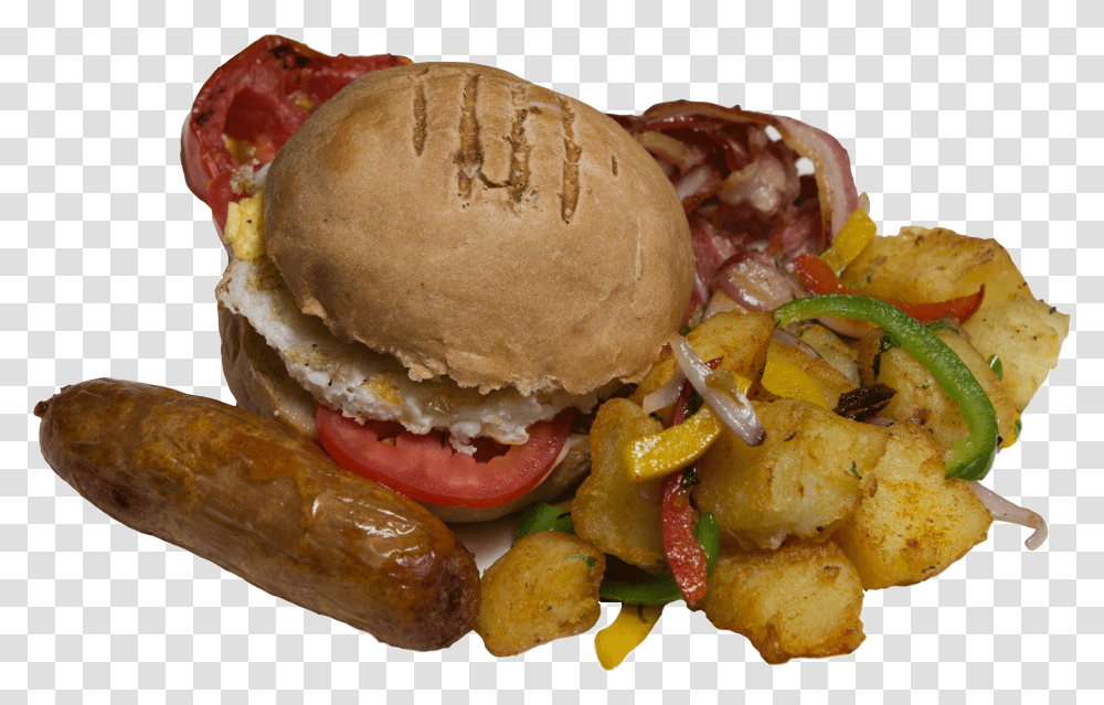 Fast Food, Burger, Bread Transparent Png