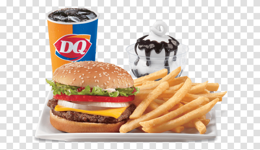 Fast Food Download Image Dairy Queen Best Food, Burger, Fries, Dessert, Tin Transparent Png