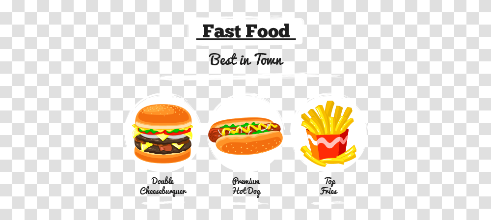 Fast Food Illustration Free Vector And Junk Food, Burger, Lunch, Meal Transparent Png