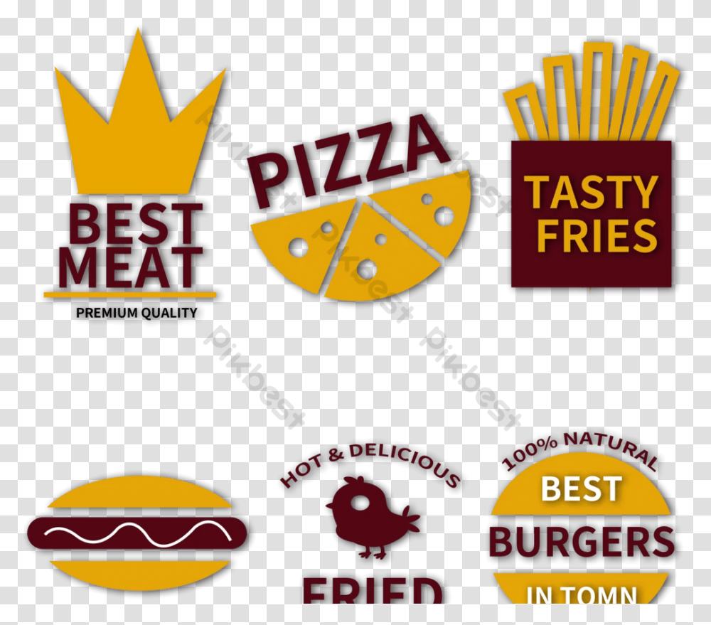 Fast Food Logo Horizontal, Poster, Advertisement, Text, Label Transparent Png
