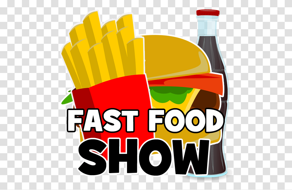 Fast Food Show Logo Splash, Fries, Label, Dynamite Transparent Png