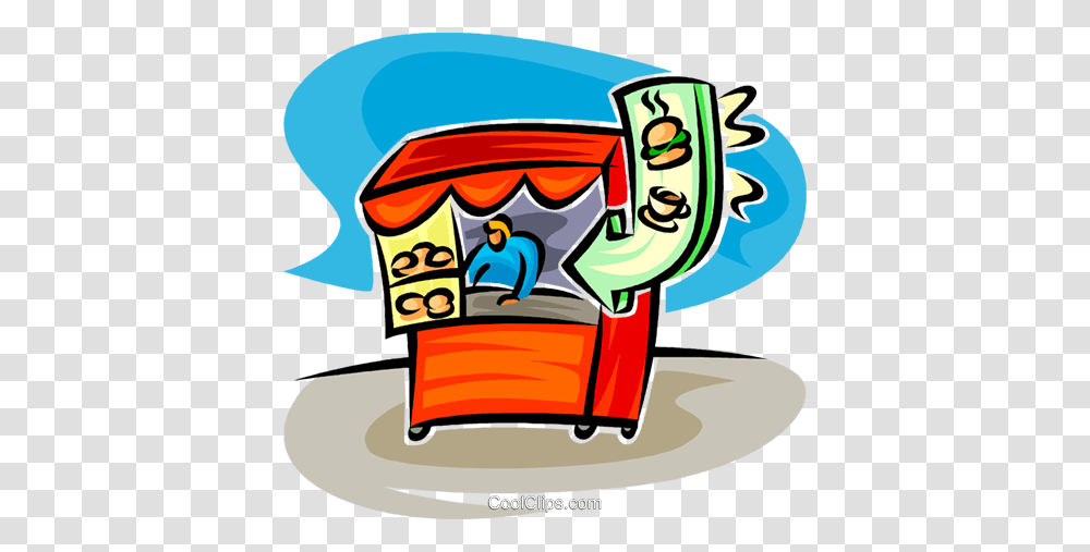 Fast Food Vendor Royalty Free Vector Clip Art Illustration, Dynamite, Outdoors, Drawing Transparent Png