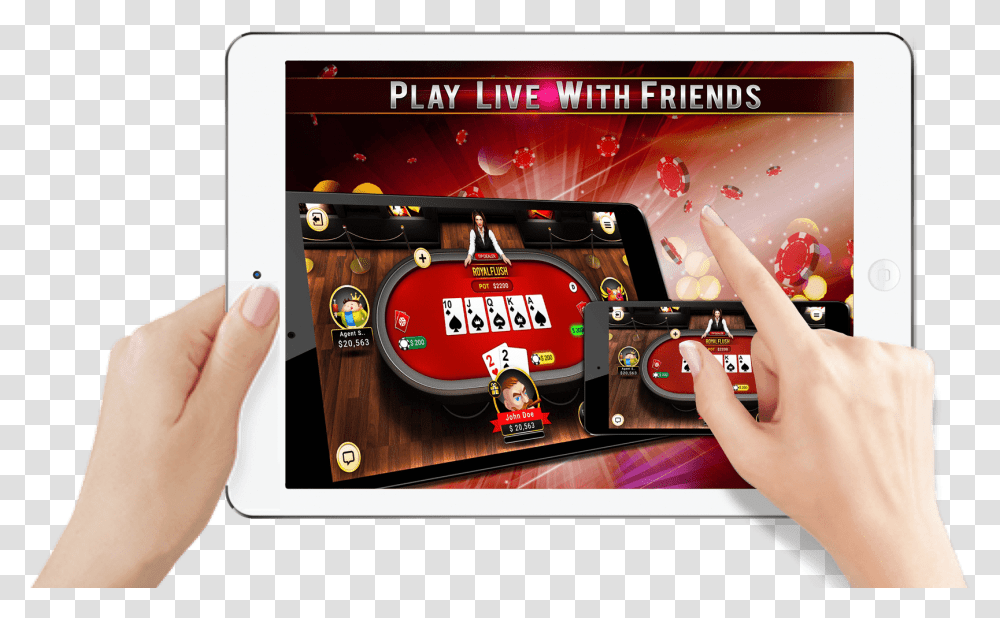 Fast Fun And Free To Play Poker Game On Your Mobile Play Poker, Person, Human, Electronics, Computer Transparent Png