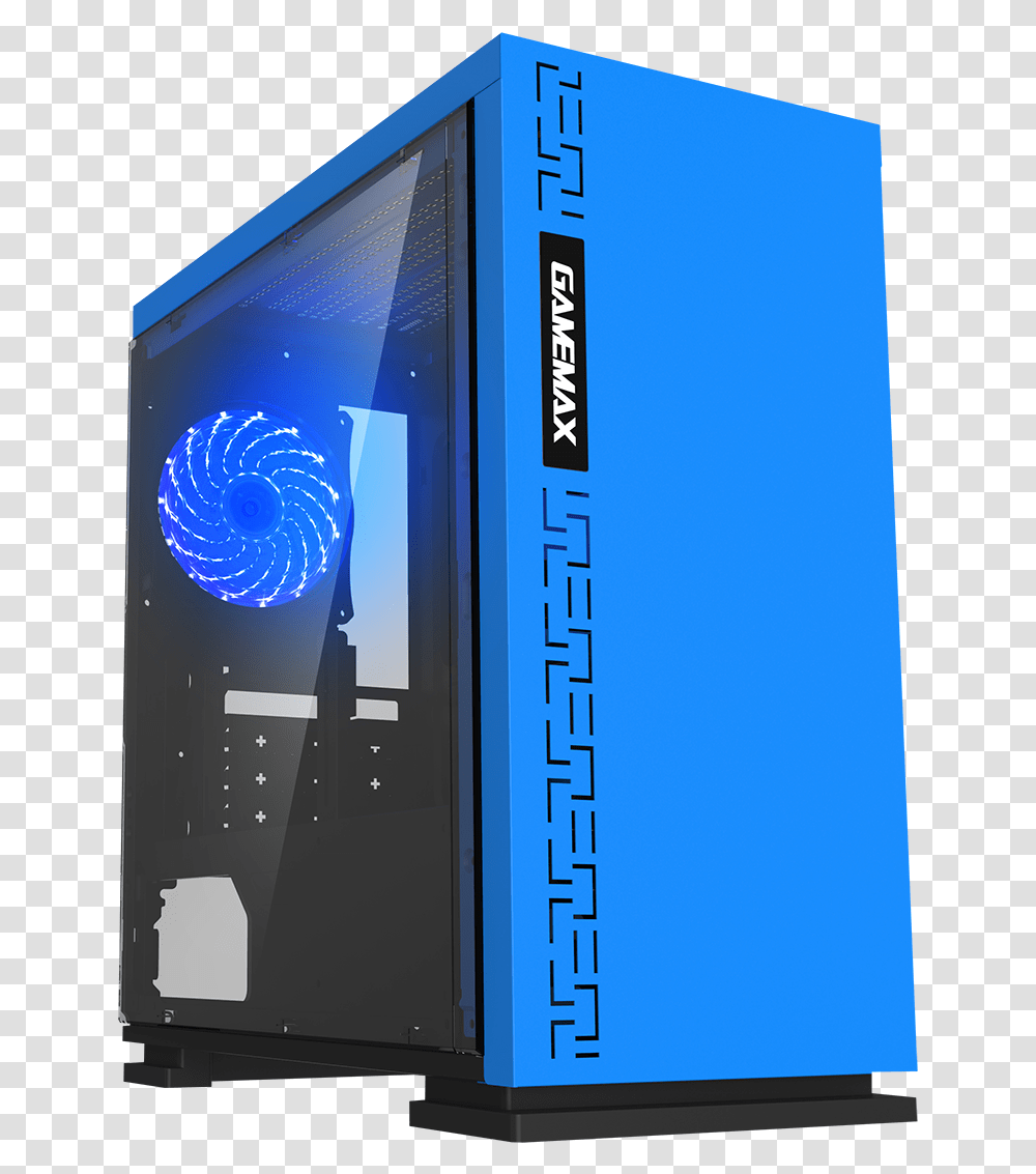 Fast Gaming Pc Tower Wifi Amp 8gb 1tb Hdd Win 10 2gb Pc Case Blue, Electronics, Computer, Security Transparent Png