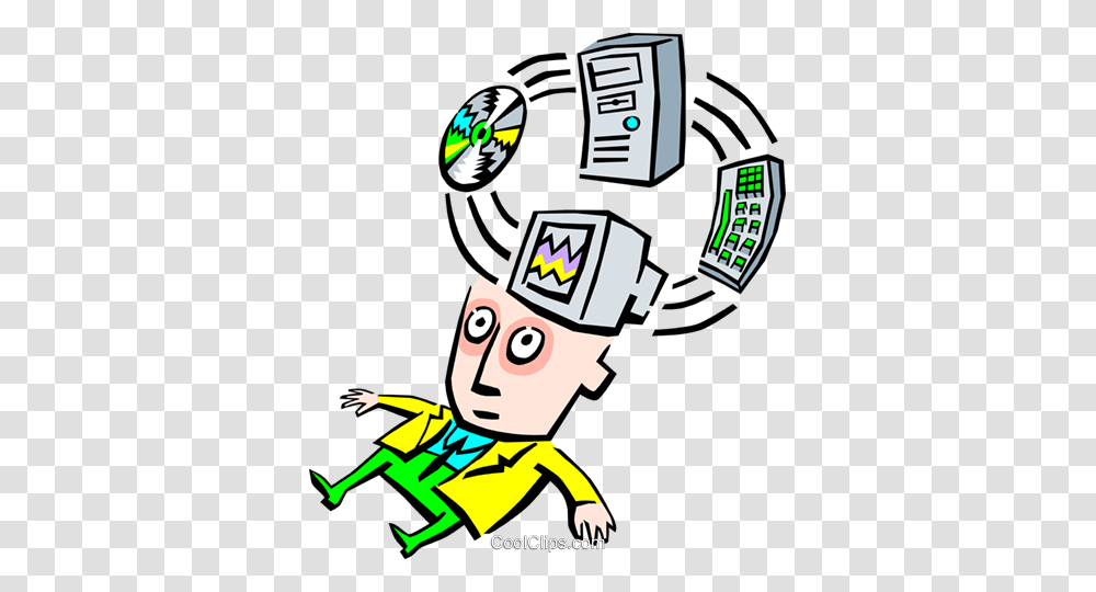 Fast Paced Technology Royalty Free Vector Clip Art Illustration, Performer, Robot, Poster Transparent Png