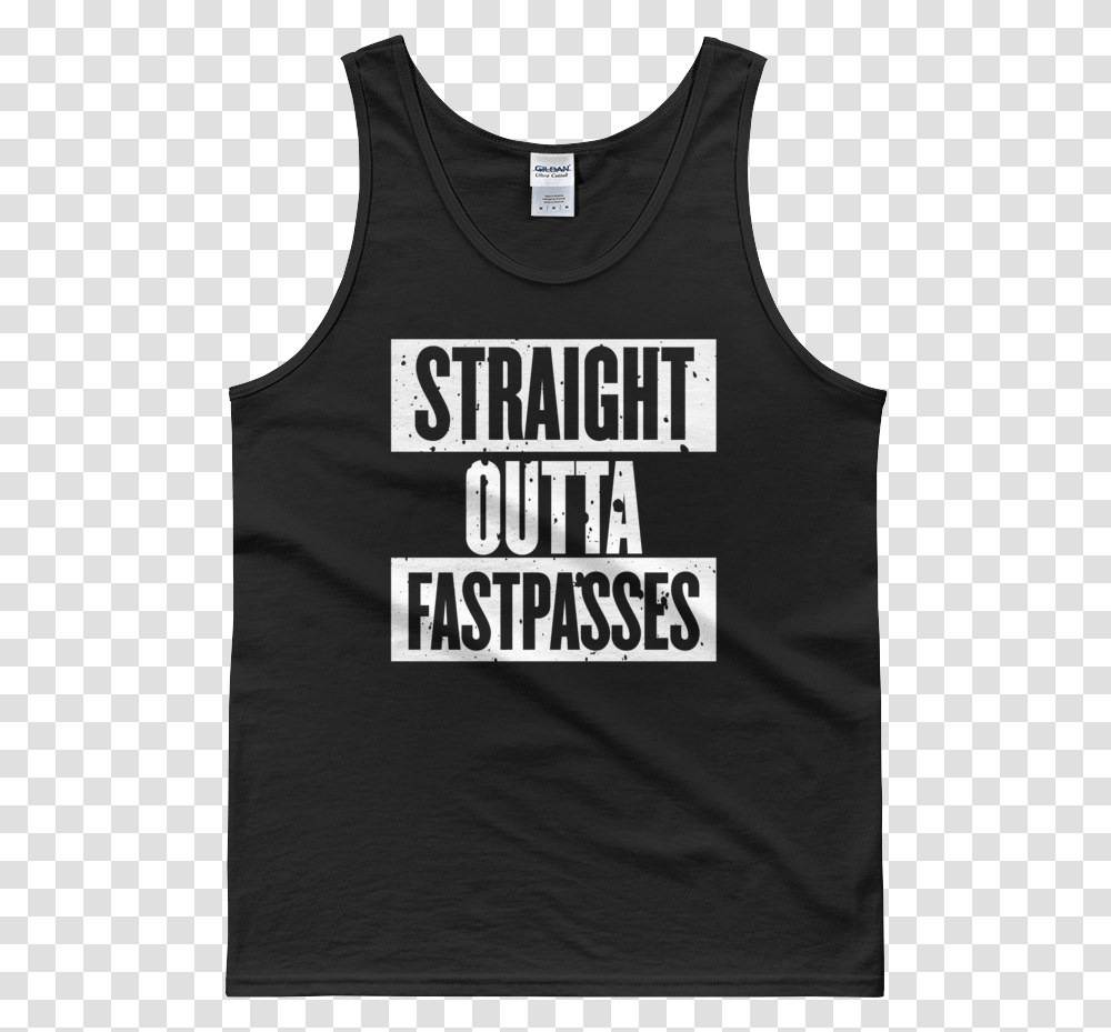 Fastpass Final Mockup Flat Front Black Eat Ass Tank Top, Apparel, Undershirt, Vest Transparent Png