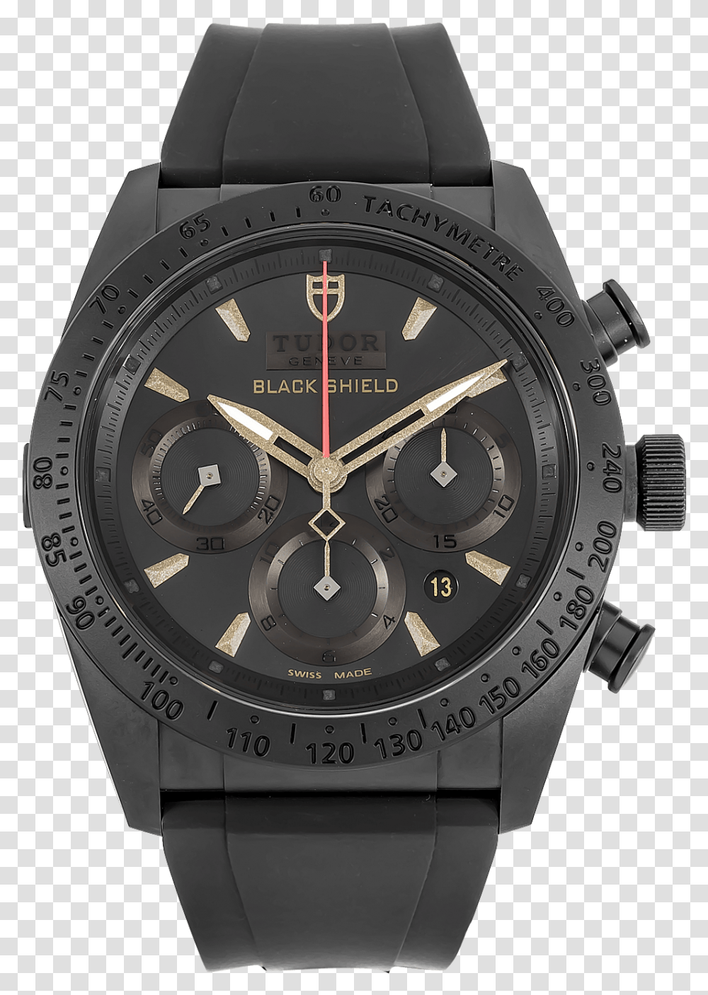 Fastrider Black Shield Ceramic Automatic Tudor Watches, Wristwatch Transparent Png