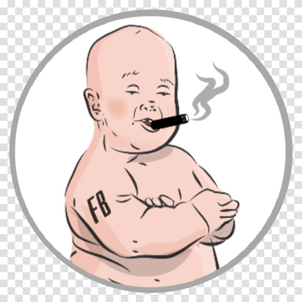 Fat Baby, Smoke Pipe, Person, Human, Face Transparent Png