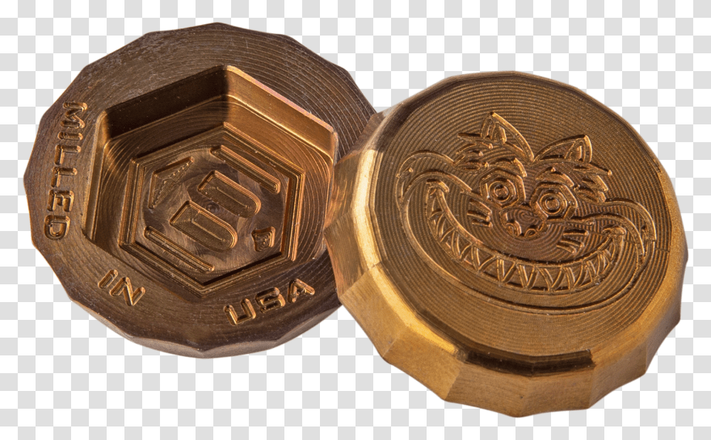 Fat Cat Bottle Cap Carving, Bronze, Coin, Money, Gold Transparent Png