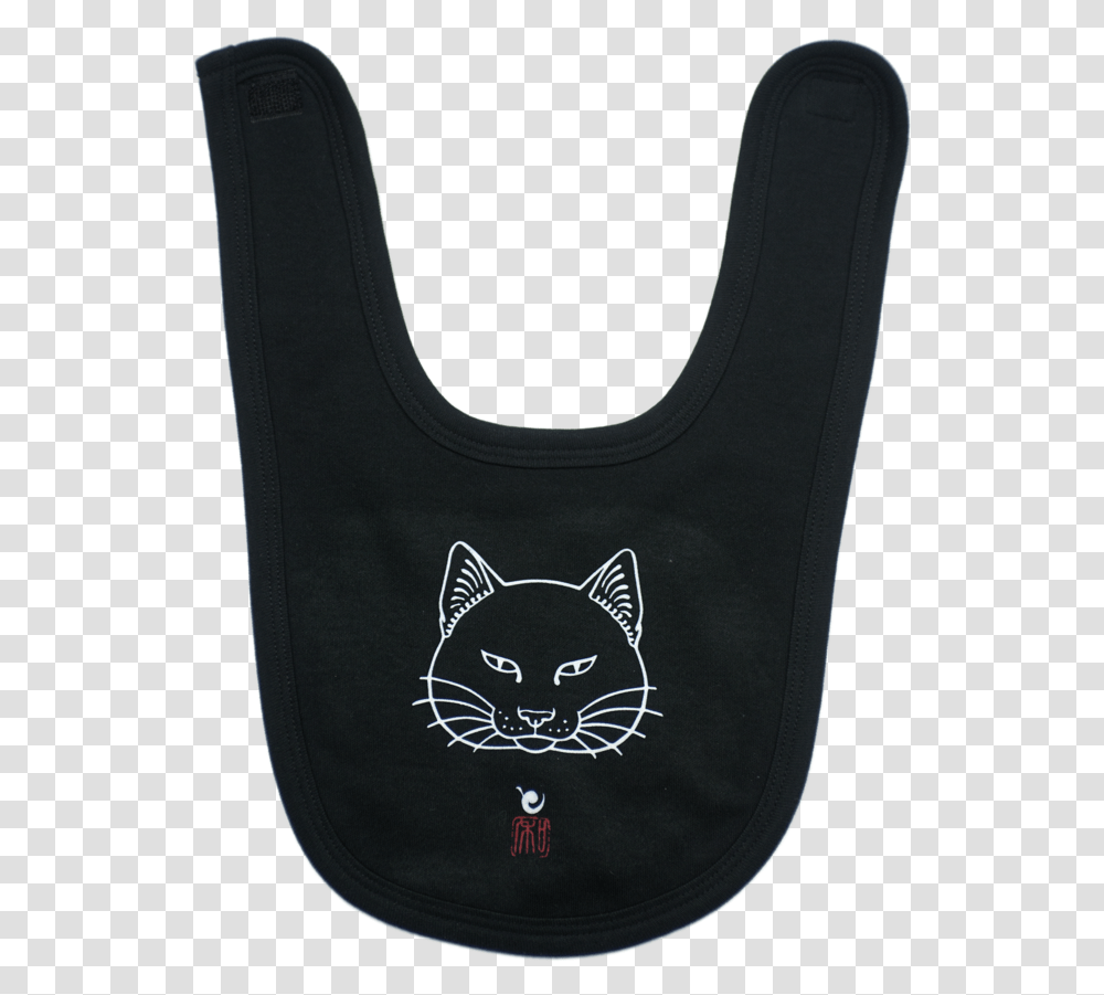 Fat Cat Direct To Garment Baby Bib Black Cat Transparent Png