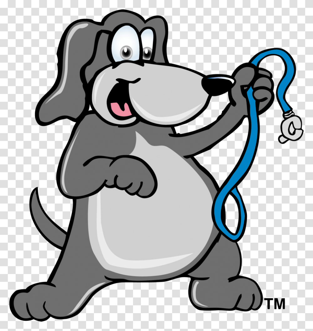 Fat Dog With A Leash Cartoon Dog With Leash, Mammal, Animal, Wildlife, Rodent Transparent Png