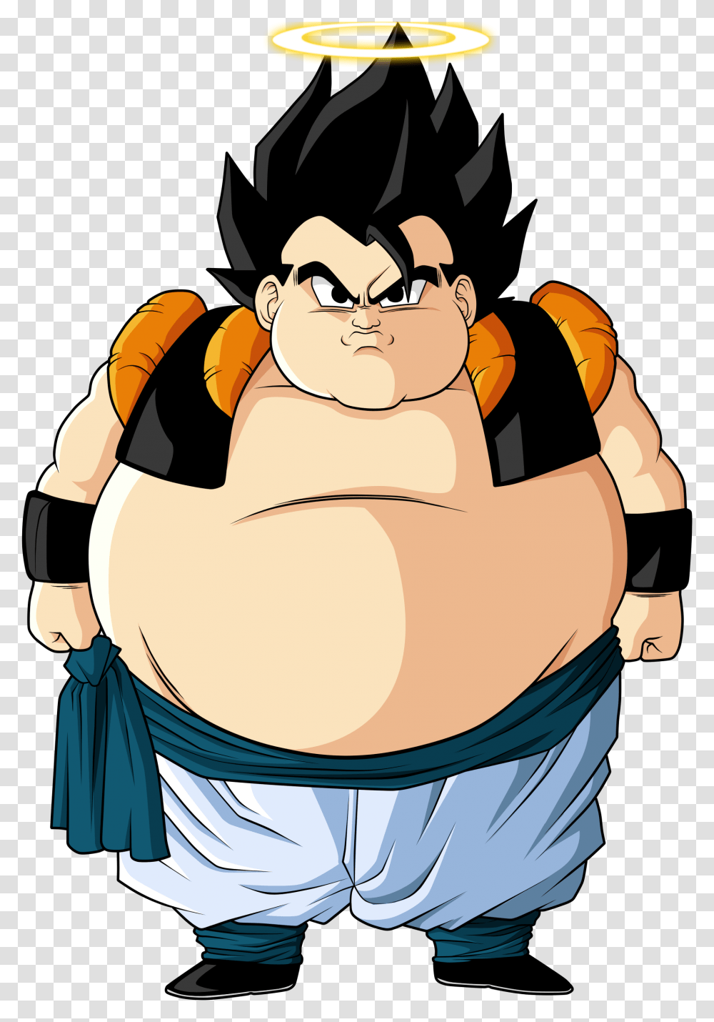 Fat Gogeta, Apparel, Back, Helmet Transparent Png