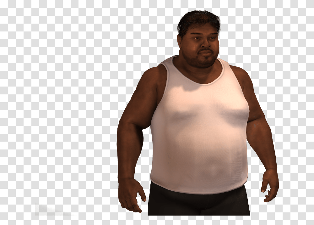 Fat Guy Fat Man, Undershirt, Apparel, Person Transparent Png