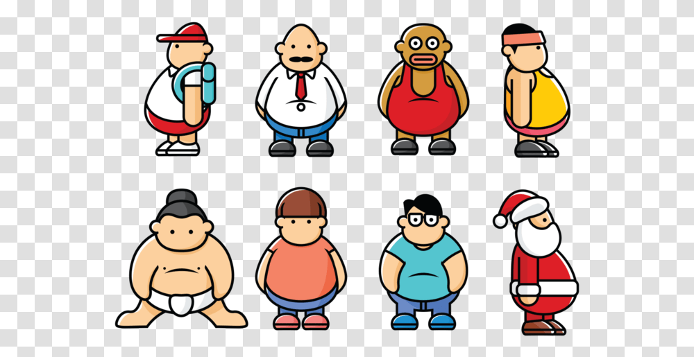 Fat Guys Vector Fat Guy Vector, Snowman, Apparel Transparent Png
