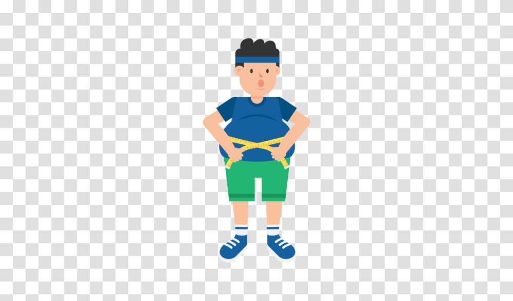 Fat Man Measuring Waist Cartoon, Person, Sitting, Costume, Chair Transparent Png