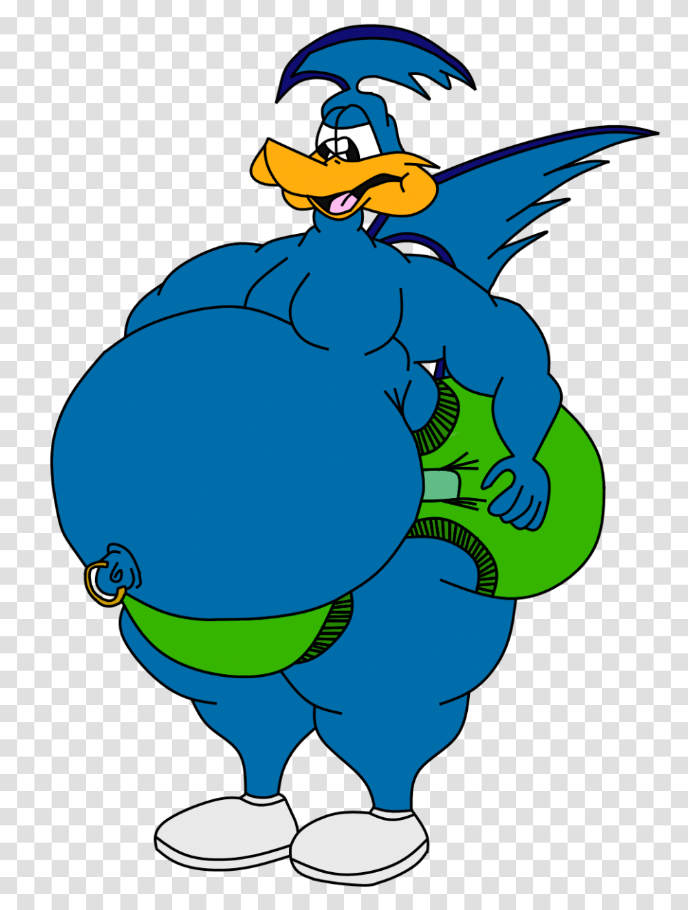 Fat Muscled Up Road Runner, Dragon, Outdoors Transparent Png