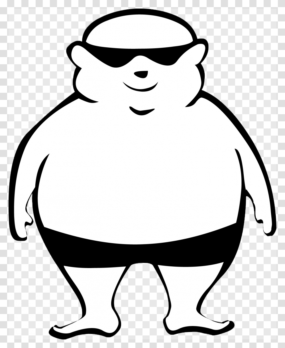 Fat Person Clip Art Losing Weight, Stencil, Penguin, Bird, Animal Transparent Png