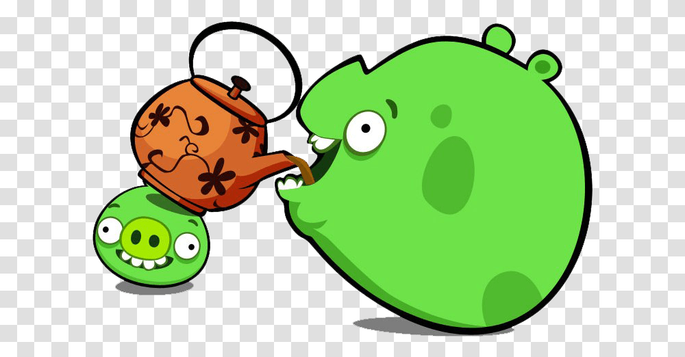 Fat Pig Drinking Coffe Angry Birds Space Fat Pig Plush, Pottery, Teapot, Animal, Sunglasses Transparent Png