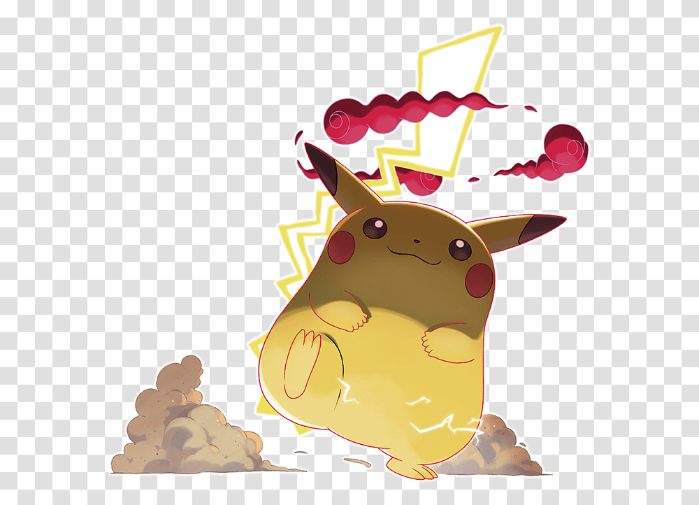 Fat Pikachu Is Back For Pokemon Sword And Shield Trailer G Max Pikachu, Food, Cream, Dessert, Mammal Transparent Png