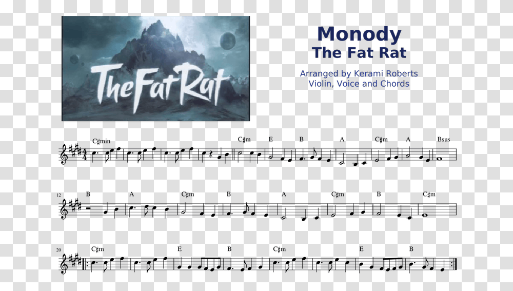 Fat Rat Monody Notes, Halo, Quake Transparent Png
