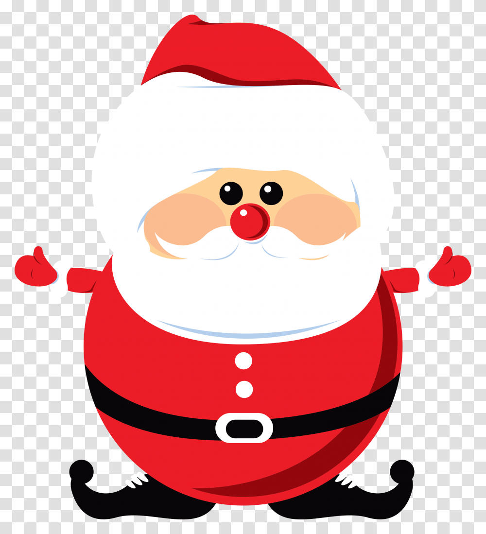 Fat Santa Claus Cartoon, Snowman, Winter, Outdoors, Nature Transparent Png