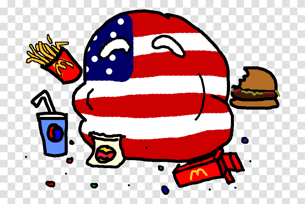 Fat Usa Countryballs Usa, Life Buoy, Lifejacket, Vest Transparent Png