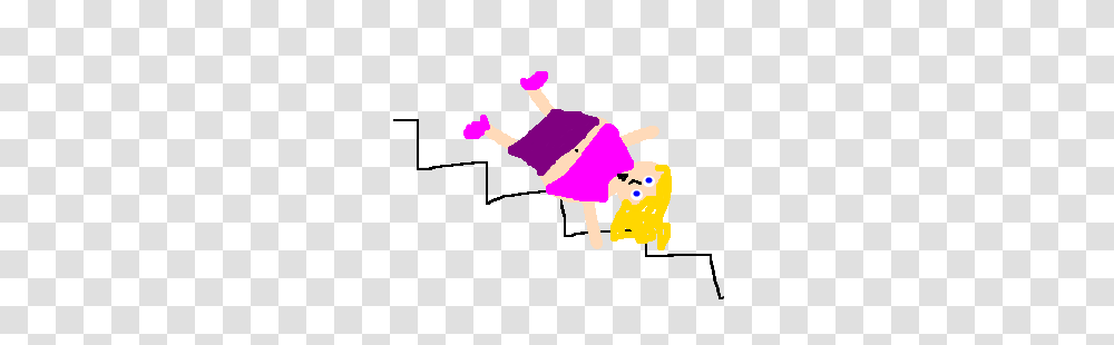 Fat Woman In Miniskirt Falling Down The Stairs Drawing, Outdoors, Silhouette, Dress, Rattle Transparent Png