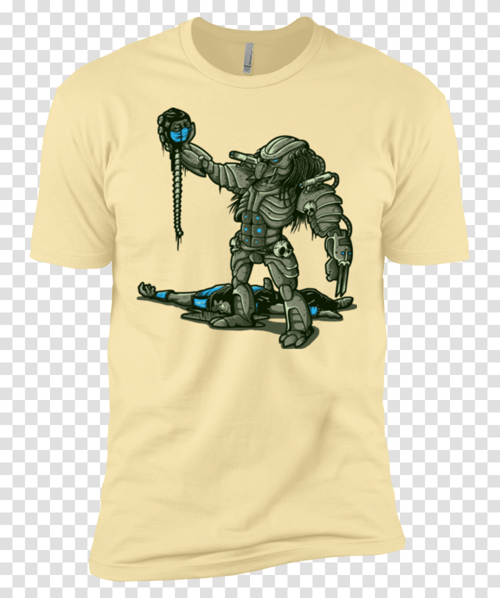 Fatality Men's Premium T Shirt Military Robot, Apparel, T-Shirt, Person Transparent Png