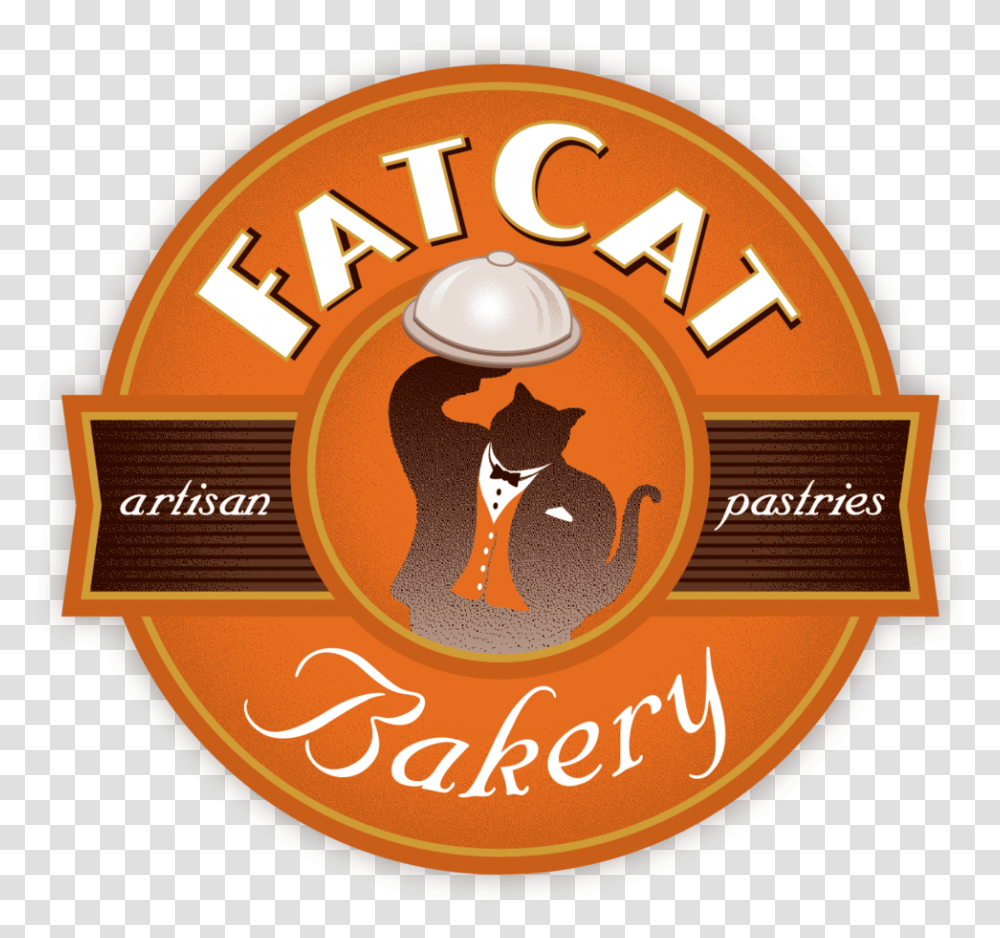 Fatcat Bakery Fat Cat Scones, Label, Text, Logo, Symbol Transparent Png