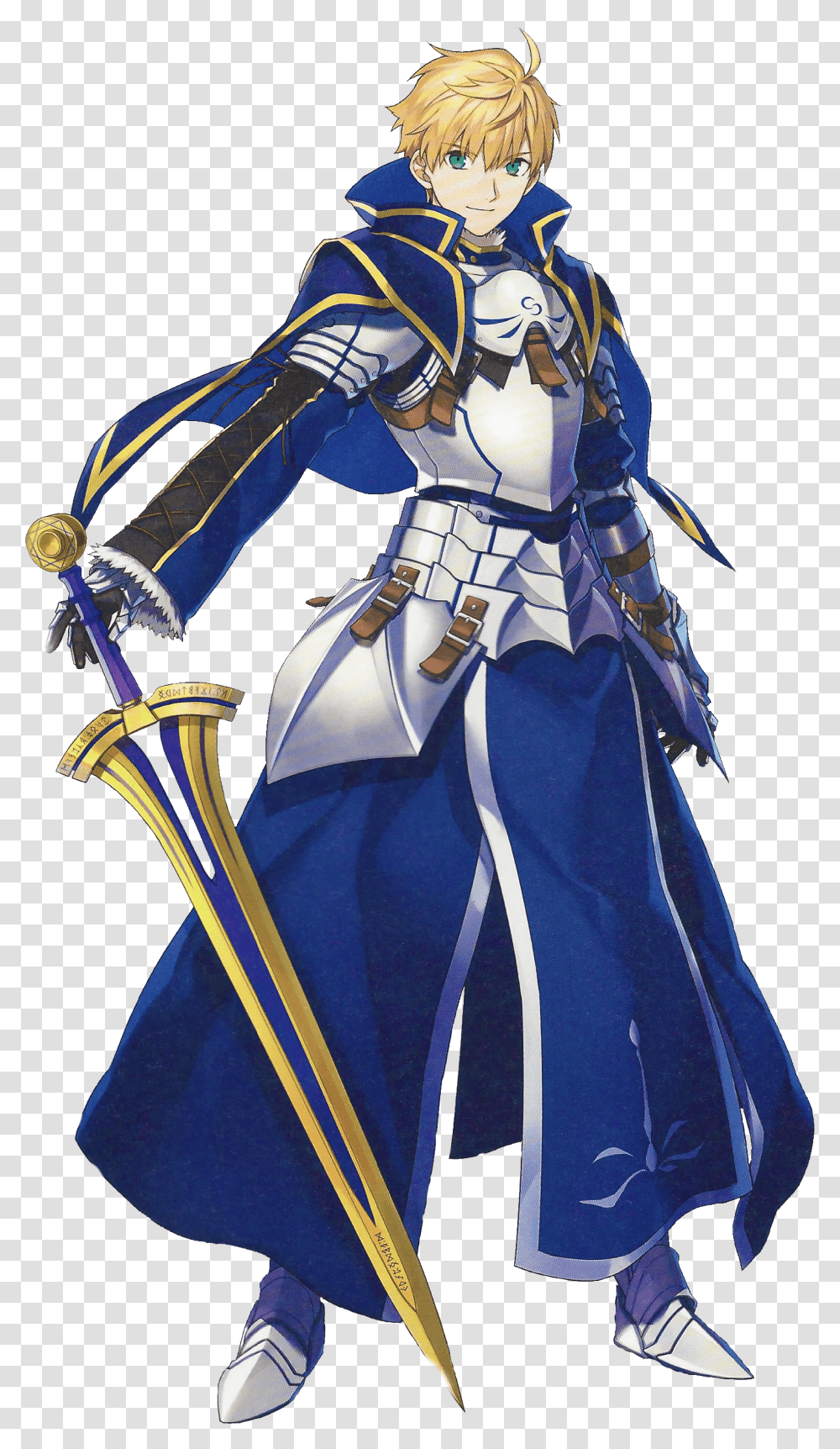 Fate King Arthur Male, Person, Human, Costume, Knight Transparent Png