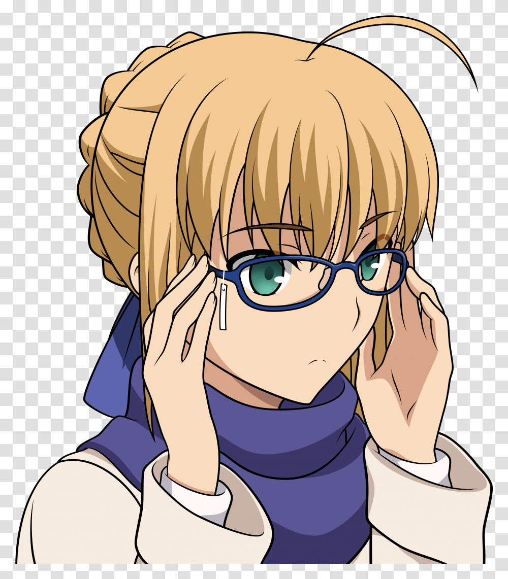 Fate Stay Night Saber Vector, Manga, Comics, Book, Person Transparent Png