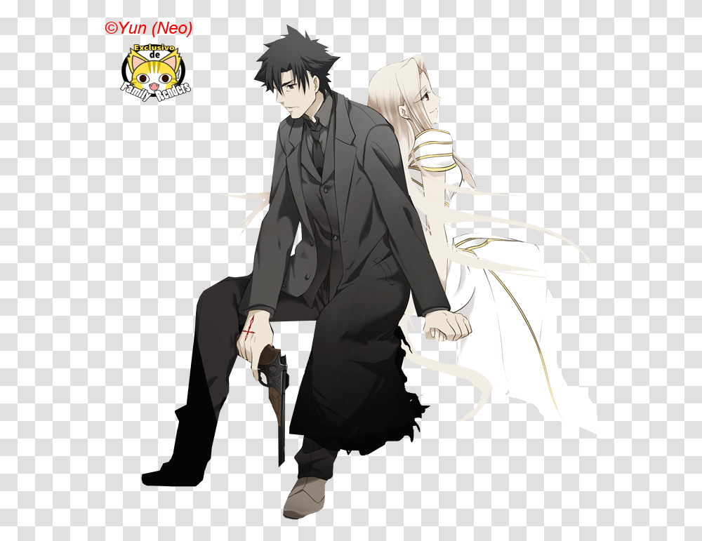 Fate Zero Irisviel Von Einzbern Y Kiritsugu Emiya, Manga, Comics, Book, Person Transparent Png