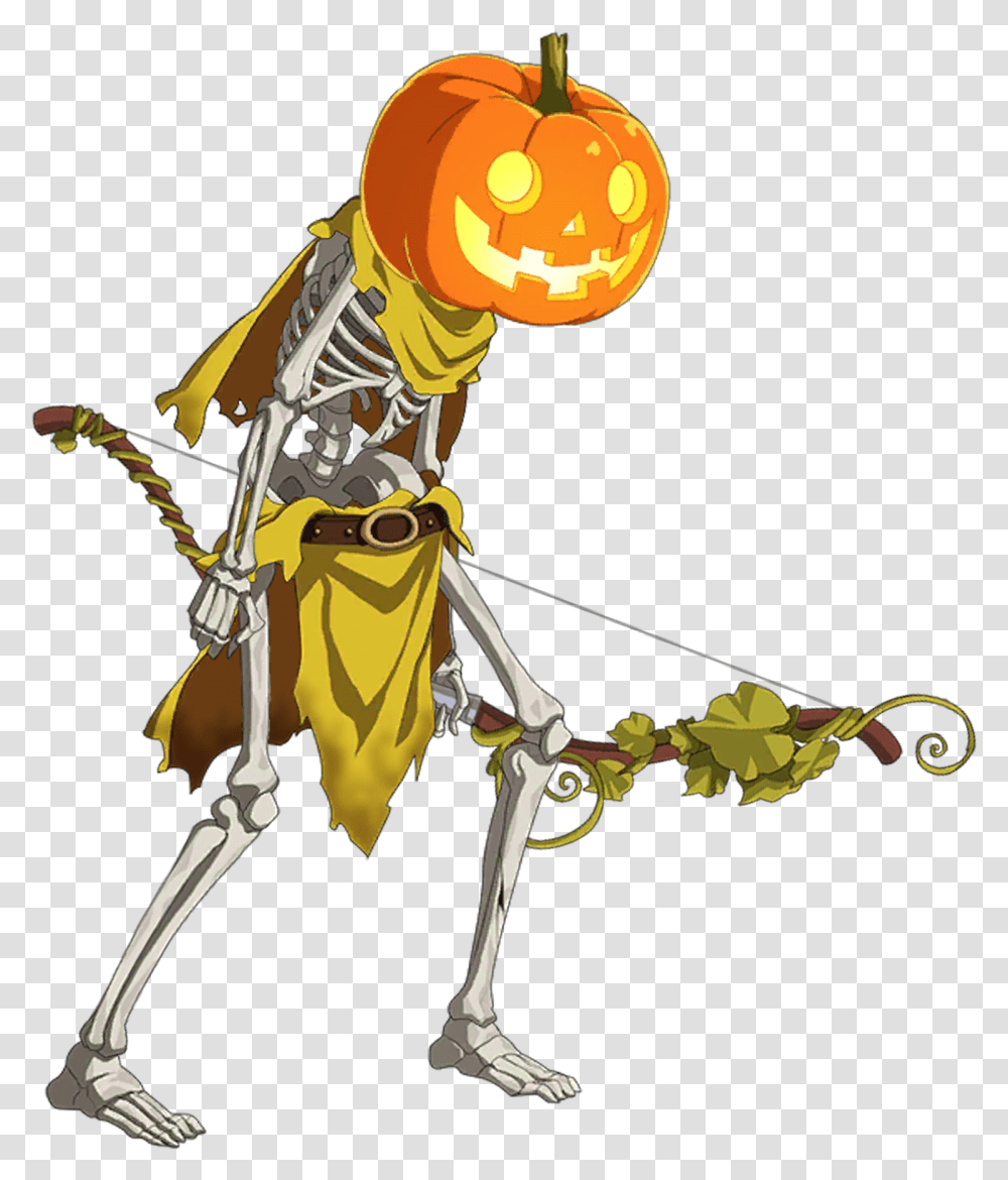 Fategrand Order Wikia Pumpkin Skeleton Sprite Fgo, Person, Human, Bow, People Transparent Png